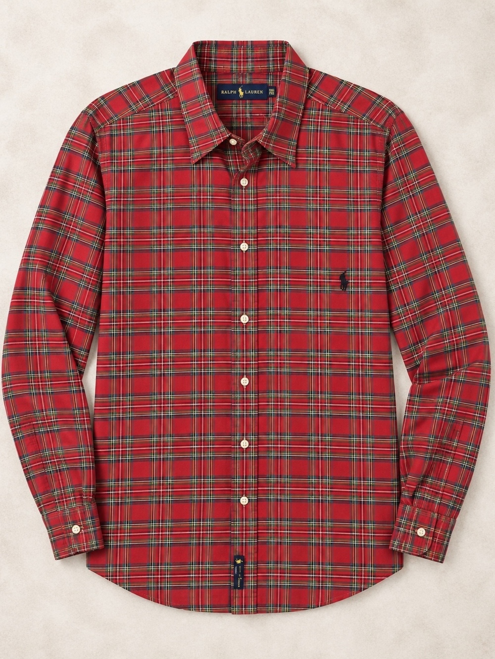 Ralph Lauren Button-Up Red Plaid 2XLT Classic